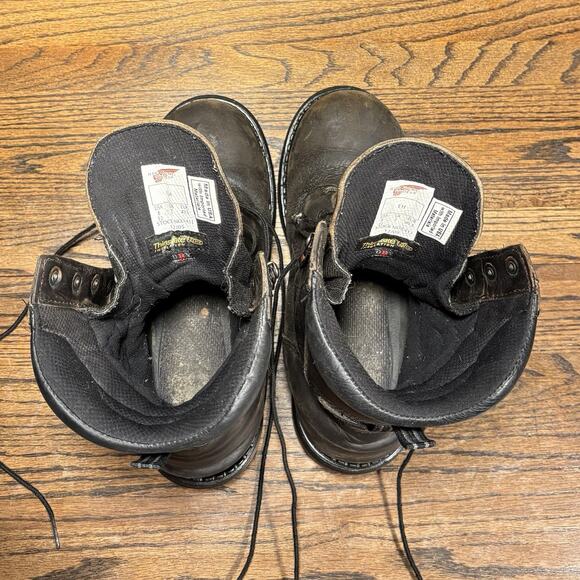 Vintage Red Wing 1411 Brown Leather 8” EH Work Boots Men’s 8 EE Made In USA - Picture 6 of 8